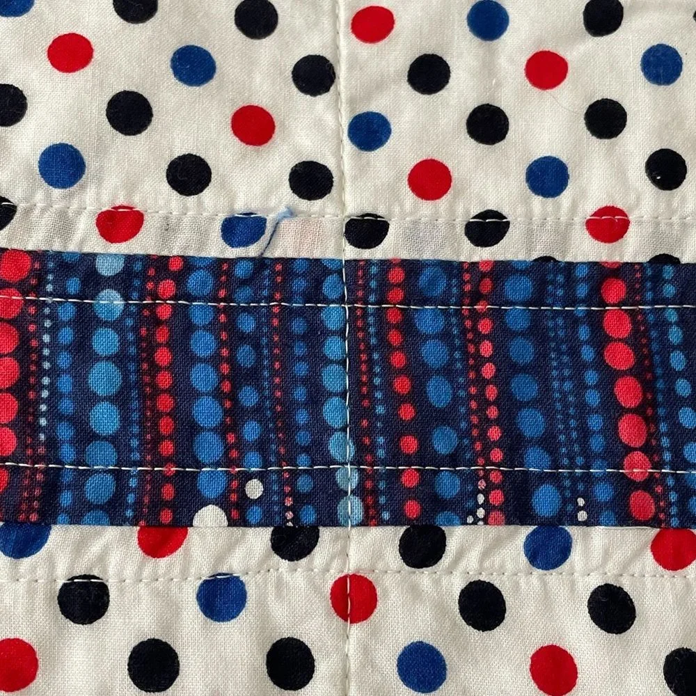 Handcrafted Mickey Mouse Quilt Pieced Patchwork Kids Activity Play Mat Blanket